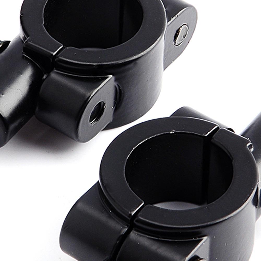2pcs 7/8"22mm Motorcycle Handlebar Mirror Mount Black Motorcycle Mirror Mount Bracket For Scooter