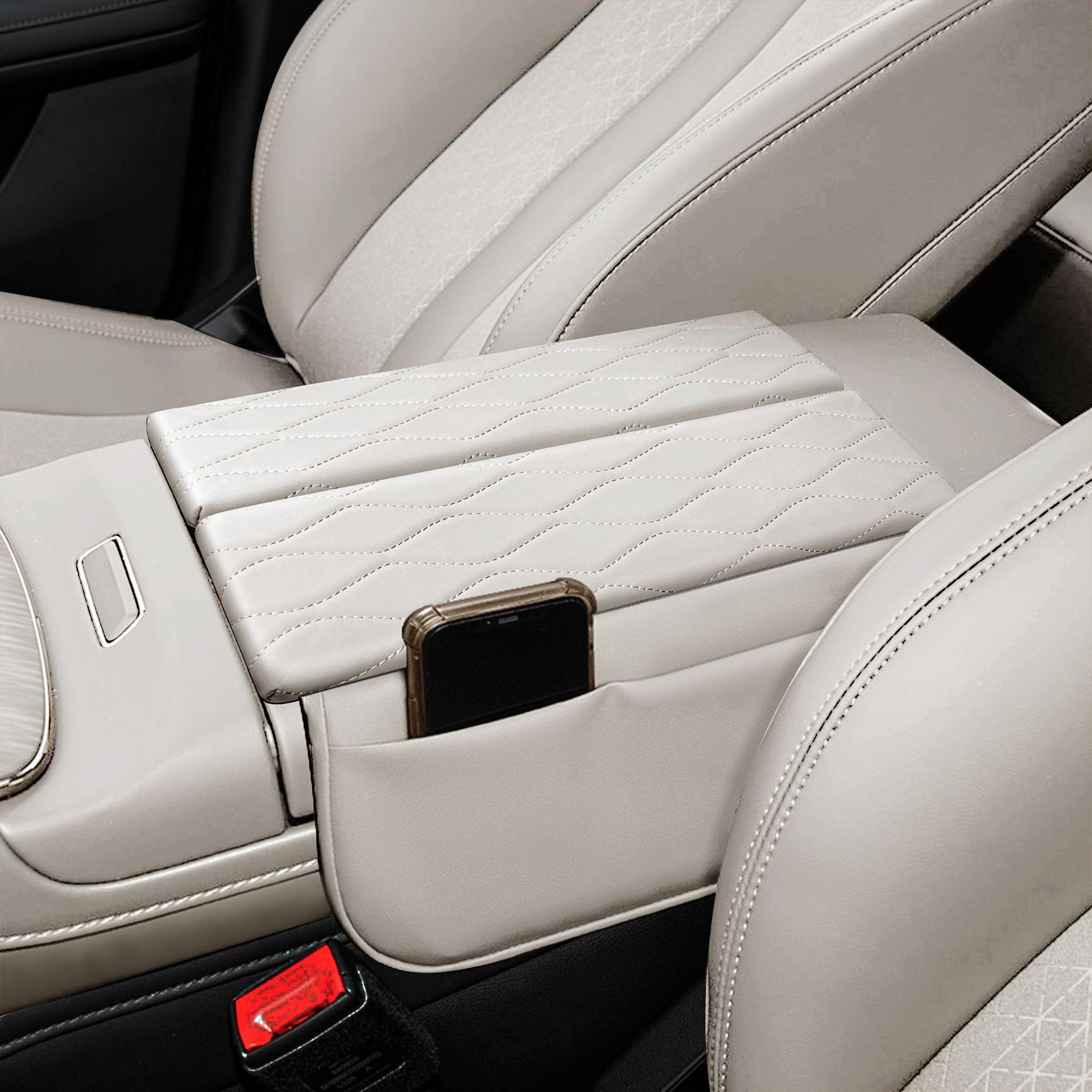 AION UT Armrest Box Riser & Protector with Storage Bag бежевый