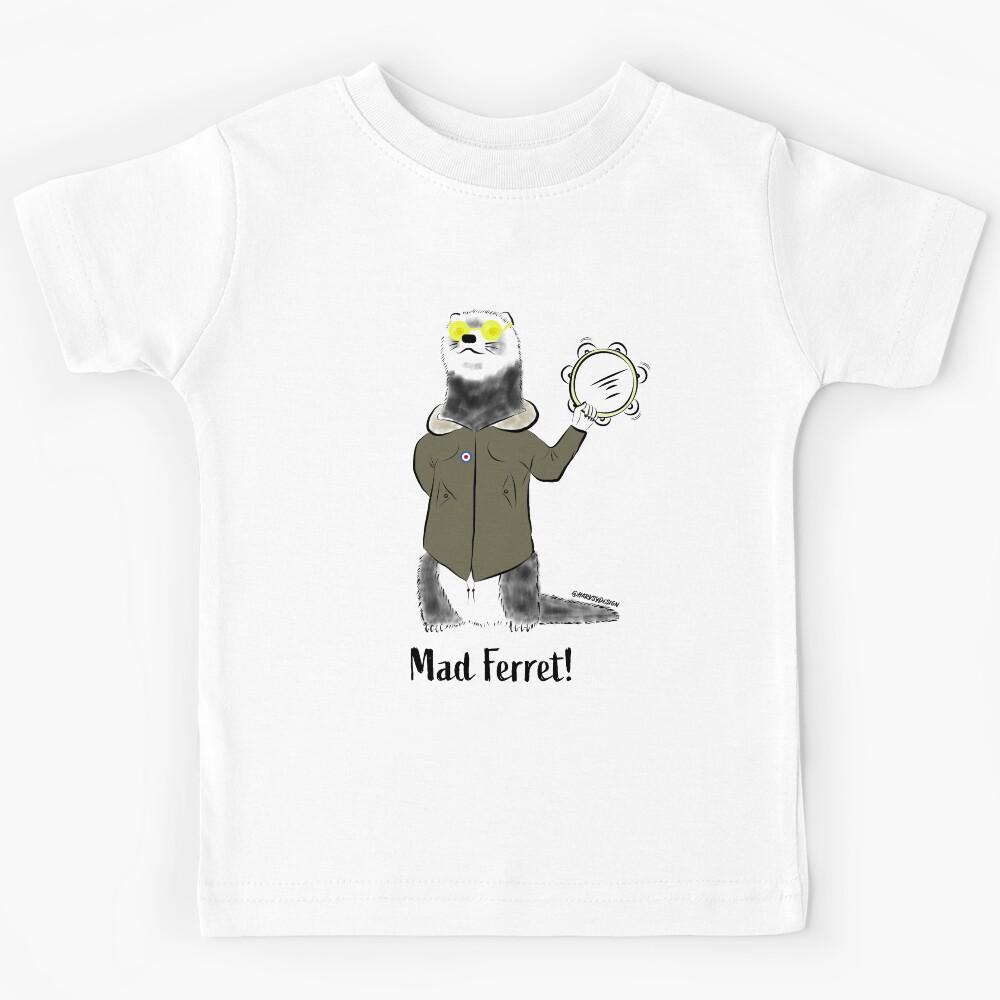 Novelty Oasis Mad Ferret Kids T-Shirt 160