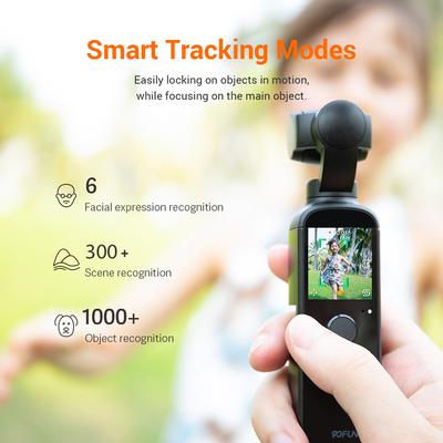 90FUN Capture 1 Vlogging Kamera Håndholdt 3-Akset Stabiliseret Gimbal Vlog Kamera Redigering med ét klik AI Smart Tracking 4K/60fps Video 116 grader