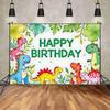 Inosaur Jungle Birthday Party Background Photography Castle Wizard Platform Street Birthday Party Decoration Gifts Props Poster