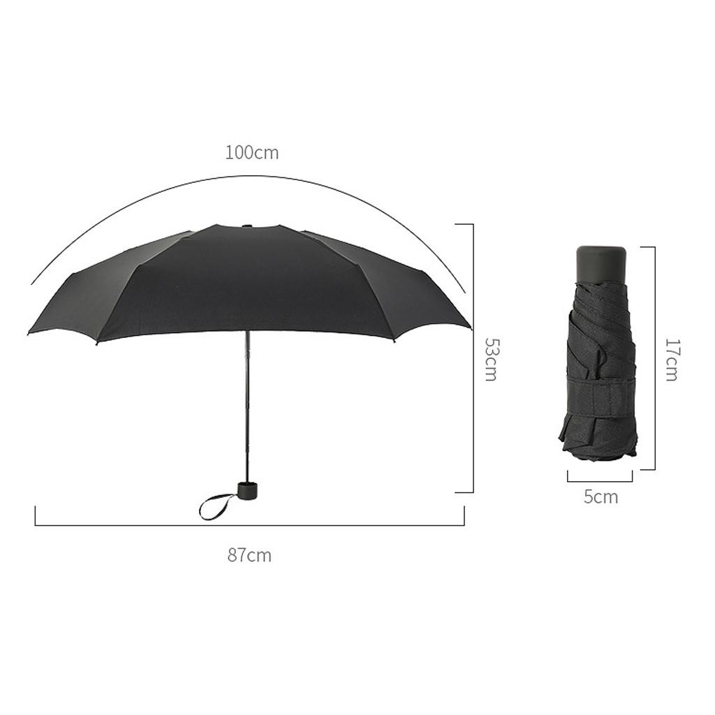  Pocket Compact Umbrella Sun  UV 5 Folding Rain Windproof Travel
