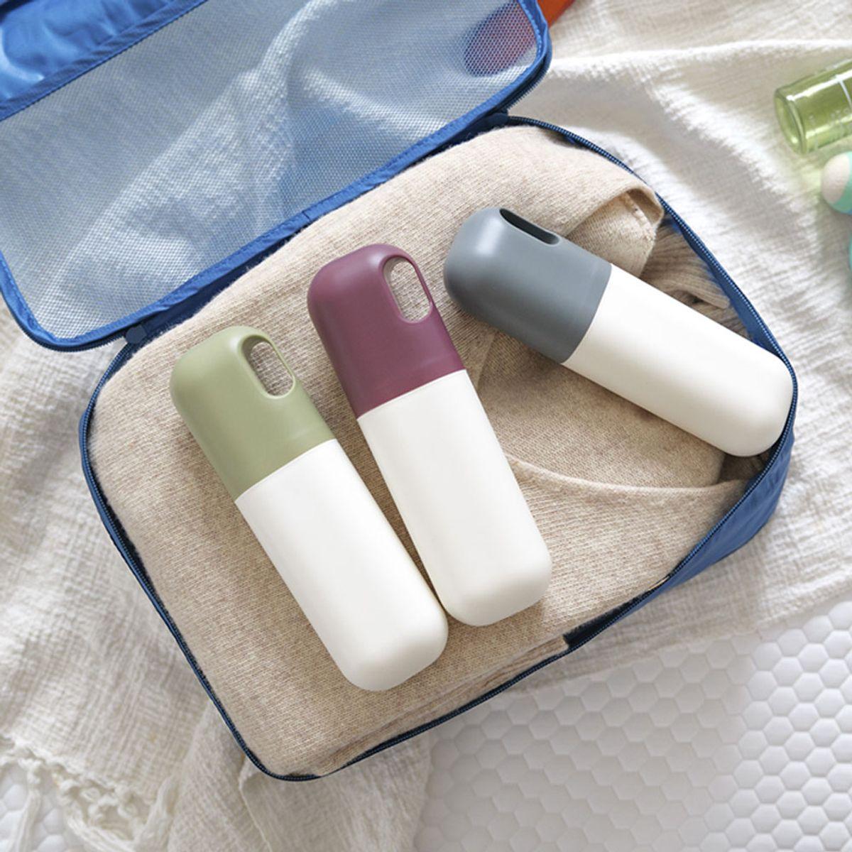 Elephant Portable Toothpaste and Toothbrush Case olive green