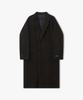 Liberclassy [25Fw] Llw21696 Dark Brown Cashmere Blend Semi-Overfit Handmade Maxi Single Coat