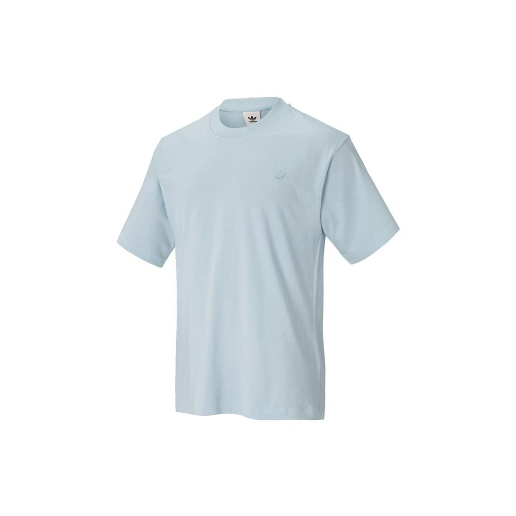 Adidas Originals Adicolor Series Solid Sport Loose Round Neck T-shirt Men Tops Blue HC8583