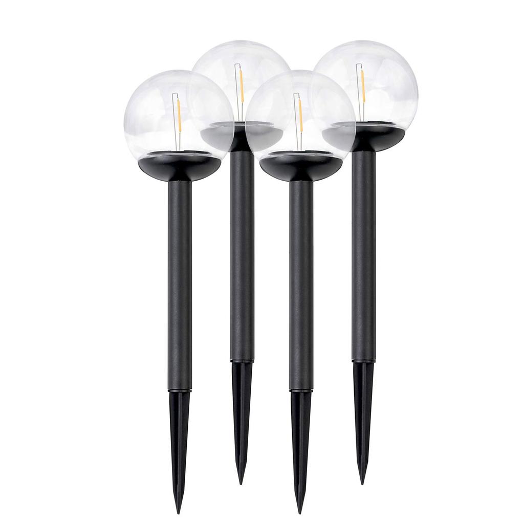 Lampka Solarna Przeźroczysta Kula 4Szt Ilumen Ls-103