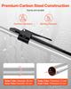 Cargo Bar, Ratcheting Cargo Bar Adjustable from 2261mm To 2642mm, Heavy-duty Steel Cargos Stabilizer with Non-Slip Foot Pad, Truck Bed Load Lock Bars