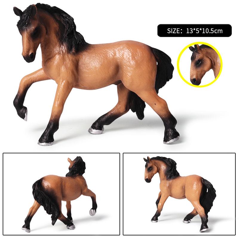 Oenux Nutztiere Gaul Fohlen Clydesdale Araber Pferdemodell Actionfiguren Reiterlich Pvc Sammlung Bildung Kinderspielzeug Geschenk