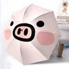 1pc Piggy Face Automatic Open/Close Umbrella Compact Folding Umbrella, All-Season Portable Umbrella for Women/Men F1124071