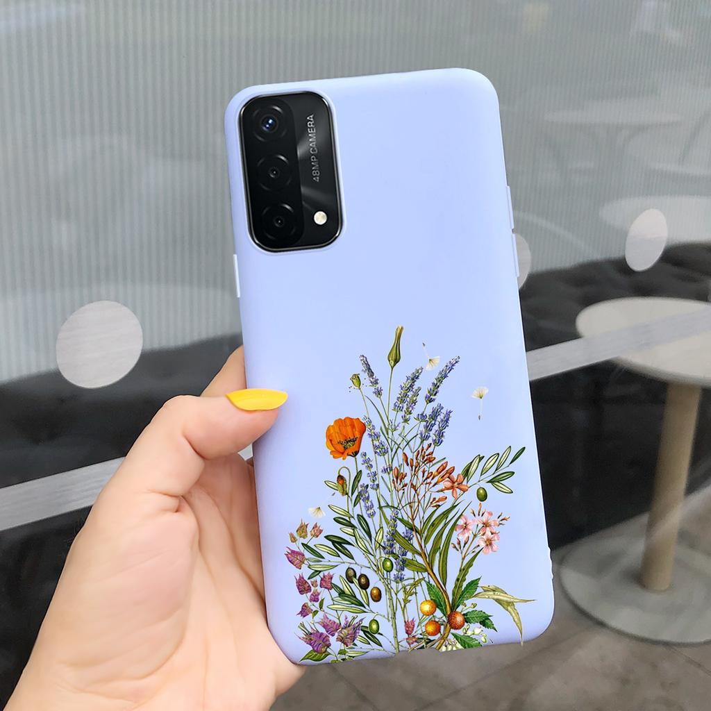 For OPPO A74 Case A74 5G Cover Case Stylish Silicone Candy Color Phone Covers For OppoA74 4G A 74 CPH2219 oppoA74 5G Coque Funda