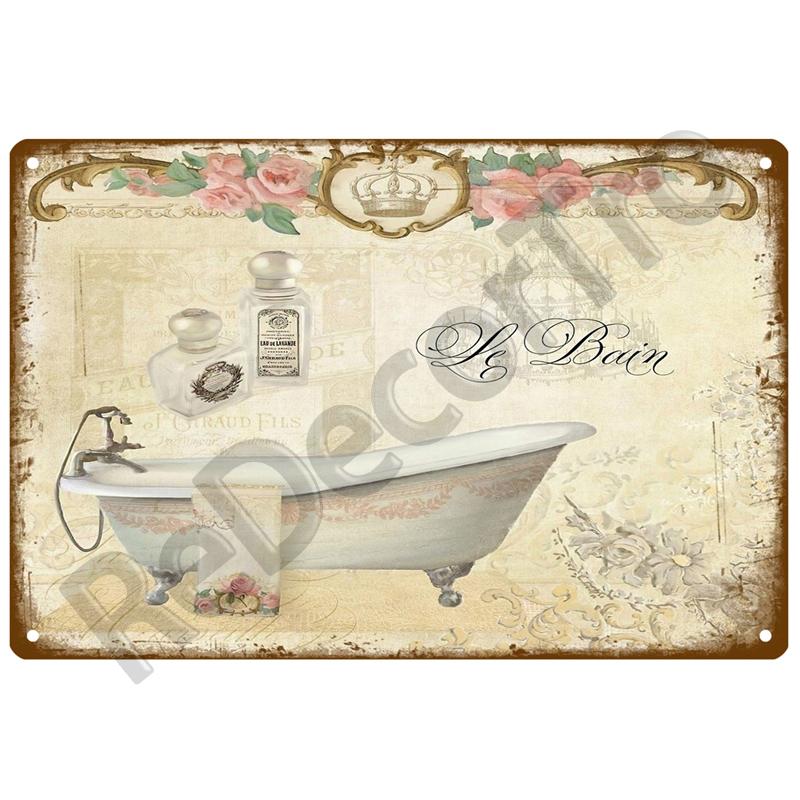 Retro Tin Sign Poster Garden Vintage Wall Poster Metal Sign Decorative Wall Plate Flower Plaque Metal Vintage Decor Accessories