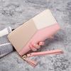 Cartera con Cremallera de Moda Cartera Larga para Dama Bolso Tote Portatarjetas Monedero Cartera de Cuero PU Cartera