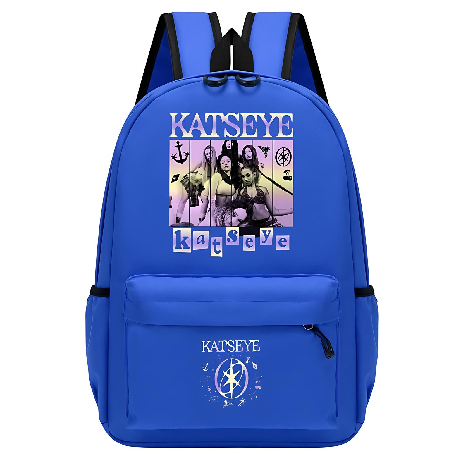 Children s fashionable printed multifunctional backpack one size синий