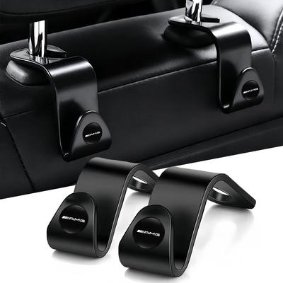 VFG4 2Pcs Car Seat Hooks Holder Storage Bracket For Mercedes Benz AMG GLC W203 W206 W220 W205 W211 W212 W201 W210 W108 W168 W176 W124