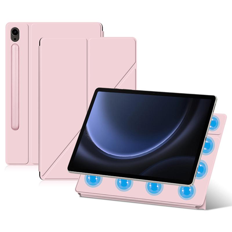 Für Samsung Galaxy Tab S10 FE/S10/S9 FE/S9 Hülle Magnetischer V-Faltständer Tablet-Hülle mit Auto Sleep/Wake
