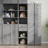 VidaXL Highboard Concrete Grey 40x42.5x185 Cm Engineered Wood, Sideboard, Cupboard, Side Cabinet, Cabinet, Cabinet of 3281444