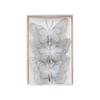 Set of 3 Glitter Butterfly Christmas Ornaments Clip-On Decorative Artificial Butterflies for Tree and Holiday Scene Decoration