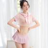 School Girl Uniform  Cosplay Sexy Clothes Student Uniform Sailor Suit Transparent Suit Seductive Female Cute Campus Style Dress