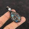 Tree Of Life Copper Neon Apatite Pendant Copper Wire Wrapped Jewelry Handmade Copper Wire Pendant Rainbow Moonstone Pendant Gemstone Jewelry