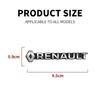 2/4Pcs Car 3D metal Aluminum audio decorate Emblem Stickers for Renault Megane 2 3 Clio 4 5 Captur Kadjar Fluence Car Stickers R444