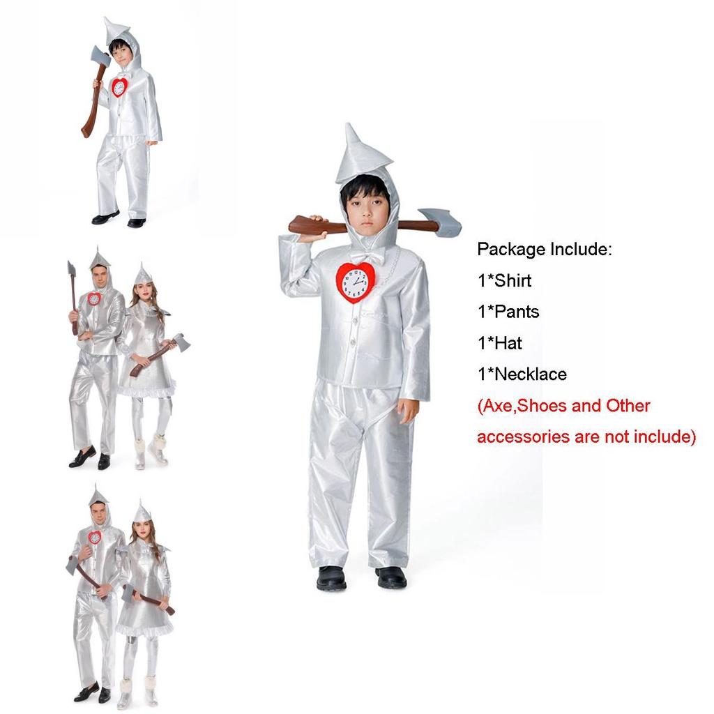 Adorable Wizard Of Oz Tin Man Fancy Dress Outfit For Boys And Girls Of All Sizes