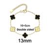 13MM Titanium Steel Four-leaf Clover Bracelet Small Fresh Fashion Petals 18K Does Not Lose Color Ladies Bracelet
