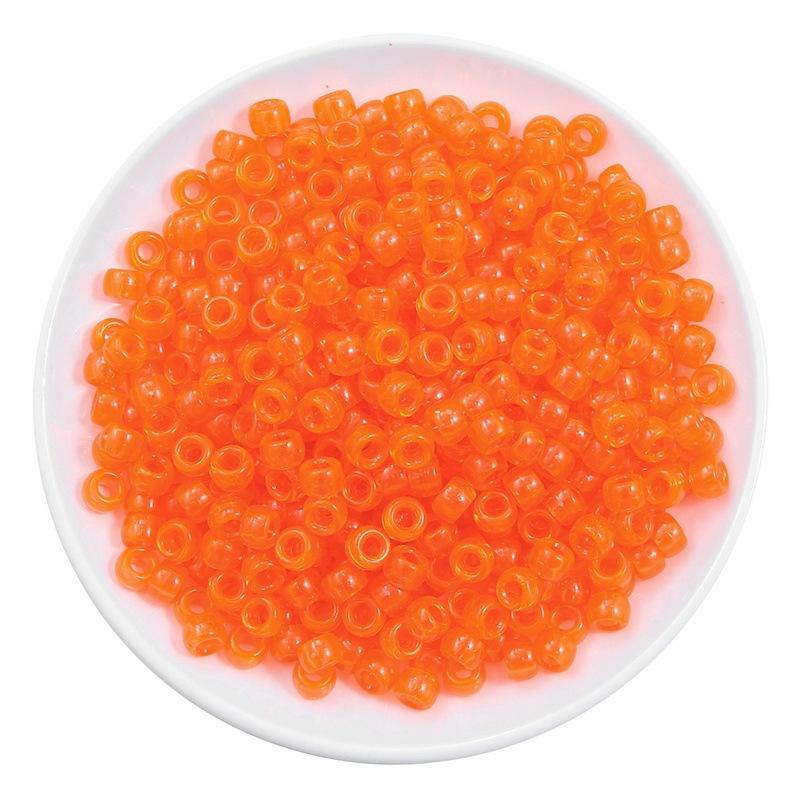 Handmade Bracelet Beads Acrylic Large Hole Barrel Beads Pony Beads Weaving Handmade Diy Bracelet Plastic Beads Jewelry Accessories Beads Loose Beads