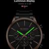 CURREN Steel Strap Watch Simple Calendar Large Dial Business Watch Waterproof Men's Fashion