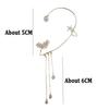 Long Chain Ear Cuff Earrings Tassel Ear Hook Earrings Exquisite Clip on Earrings  Party