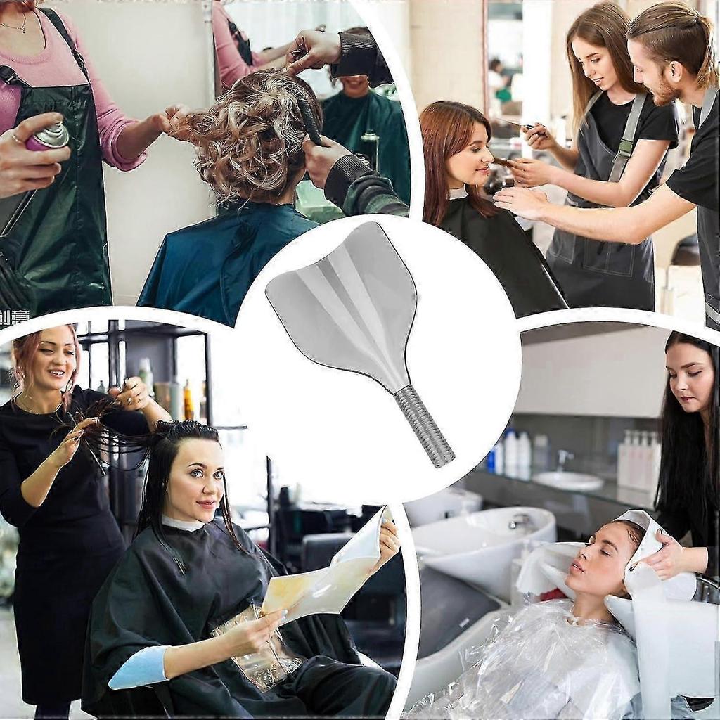 Hairspray Face Shield For Hairdressing Haircut Face Protector Barber Salon Shield With Handle Transparent Gray