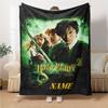 Custom Name Elegant Gothic Crest blanket for Couch & Bed, Plush Cozy Fuzzy Blanket Super Soft & Warm Blankets for Fall and Winter. 090874