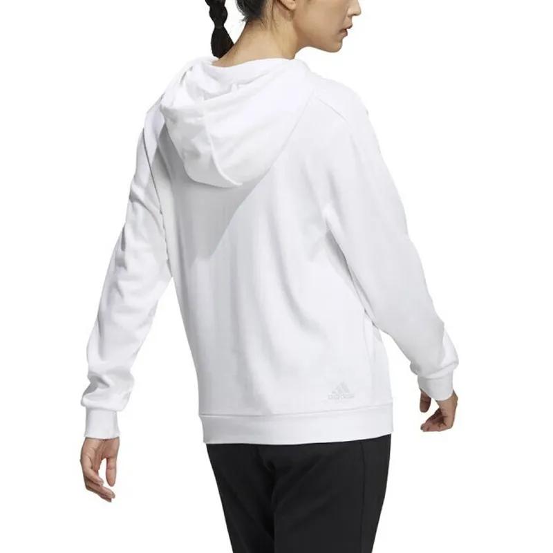 Adidas Sweatshirts Women's White Hooded Moderate Regular (Unisex) Sweatshirts
