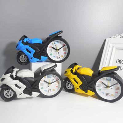 Kreativní motocyklový budík Přenosný stolní budík pro děti Přátelé Dárek Noční budík Stolní dekorace