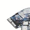 Men's Graffiti 3D Digital Printed Short Sleeved T-shirt with Round Neck Design and Ester Fiber Fabric Is Very Suitable for Beaches and Summer Outings