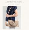 2025 Women's Trapezoidal Crossbody Bag with Tassel Design – Handmade Woven Shoulder Bag
