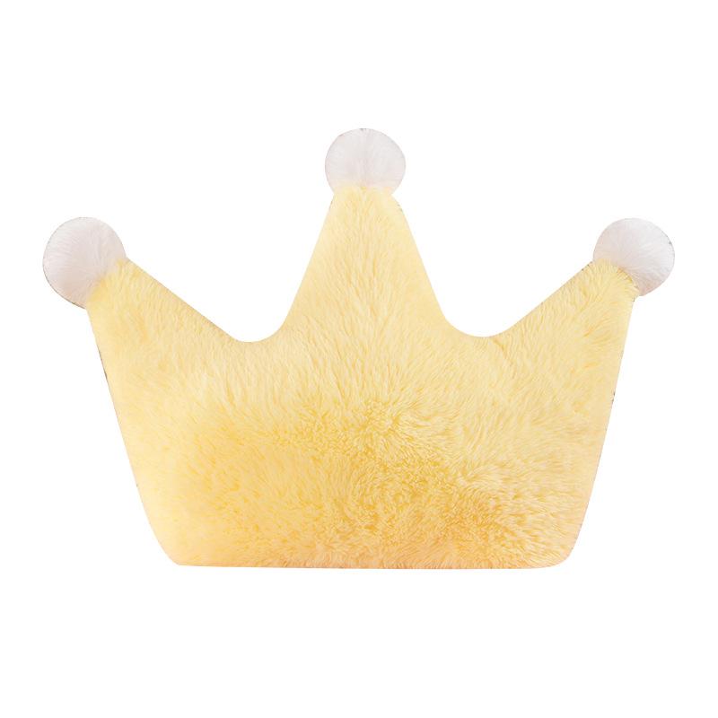 Nordic Crown Pillow and Sofa Cushions - Cute Heart-Shaped Backrest for Bed and Bay Window