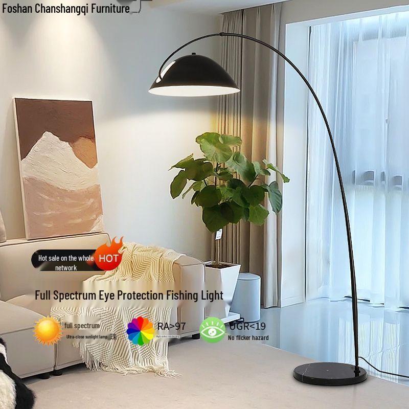Nordic Minimalist Floor Lamp - Eye-Care Bedside & Sofa Fishing Lamp for Living Room