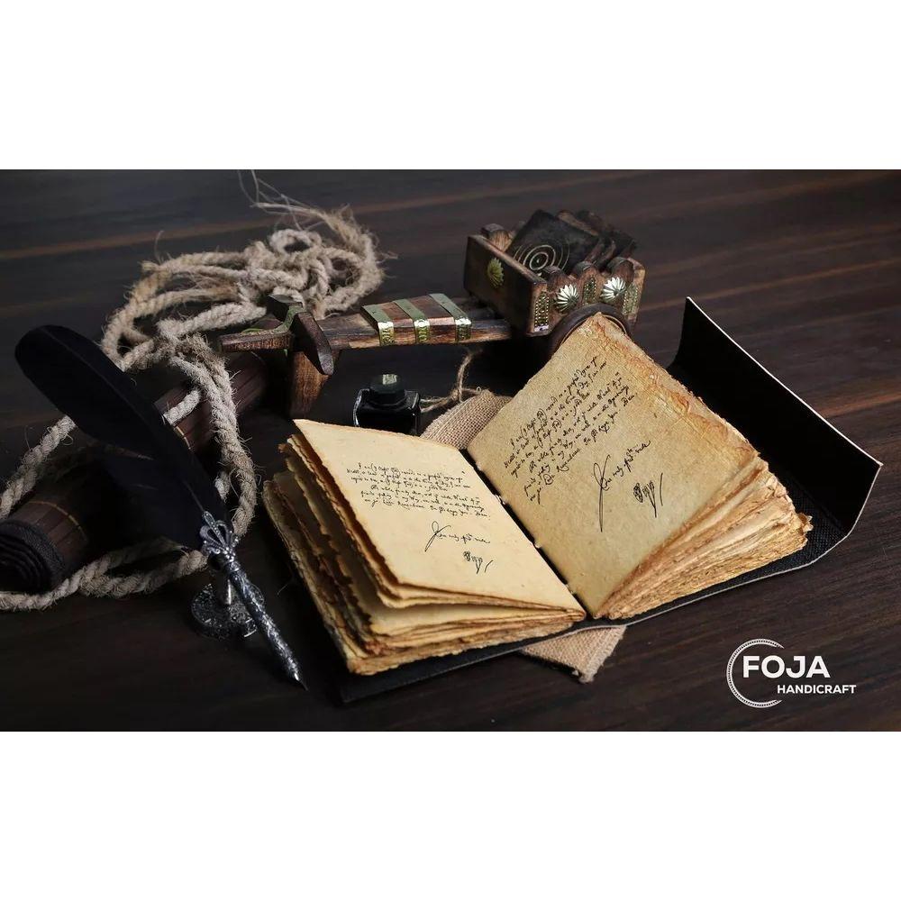 Cat Notebook Diary Vintage Gifts for Men Women Blank Spell Book of Shadows