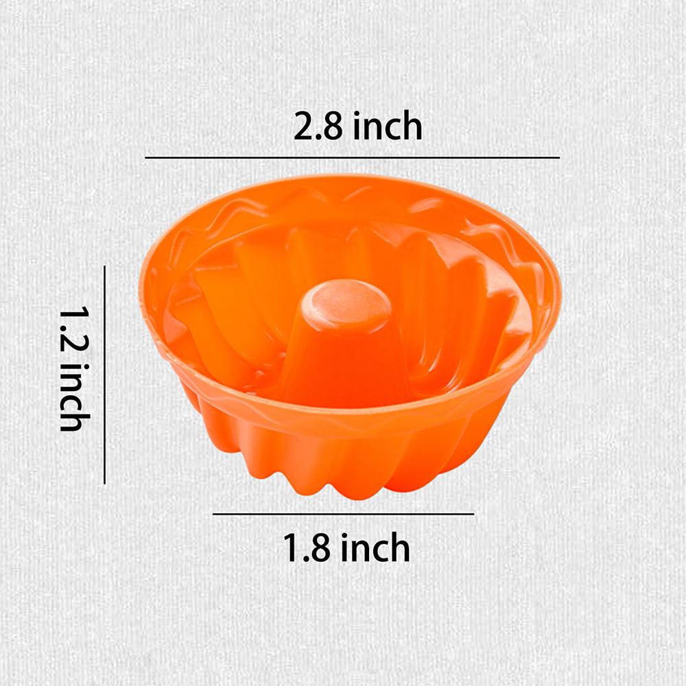 6Pcs Silicone Cake Molds Muffin Cake Cups Egg Tart Cupcake Dessert Baking Mold Bakeware Tools Color Random