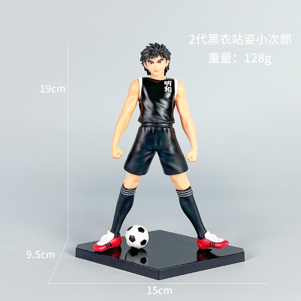 19cm captain tsubasa figure ozora tsubasa wakabayashi genzo anime model collection table ornament decoration holiday gifts
