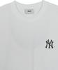 Emelbi Vintage Sportive Cursive Graphic Short Sleeve T-Shirt Ny (White)