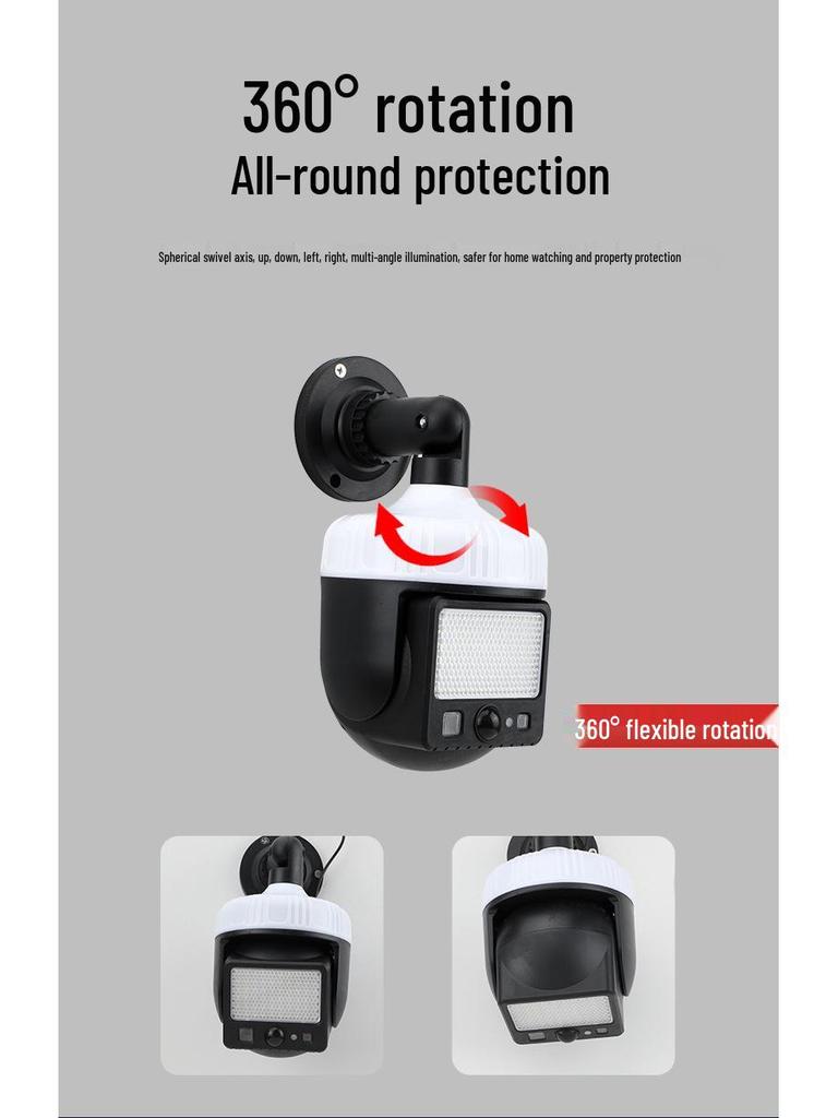 Solar-Powered Motion Sensor Outdoor Yard Light with Anti-Theft and Intelligent Lighting Features