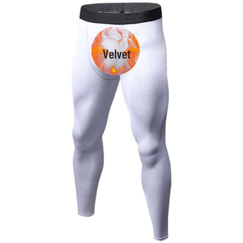 Herren Weißes Basketball Kompressionsshirt - Kurz-/Langarm Schnelltrocknendes Baselayer Weste