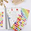 6 Sheets Colorful Stickers Pack Mini Star Heart Dots Self-adhesive Paper Marker Notes Decoration for Diary Album Reward