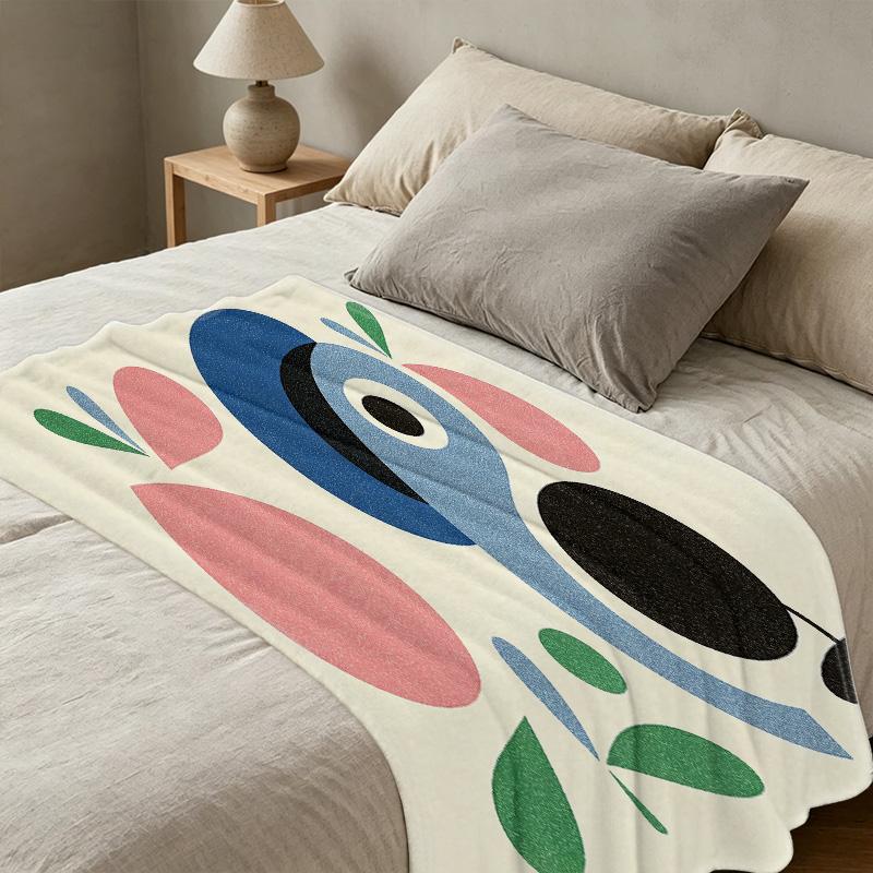 Non-Pilling Flannel Blanket: Soft, Breathable, Skin-Friendly, Colorful for Home Decor, All Season, Halloween & Christmas