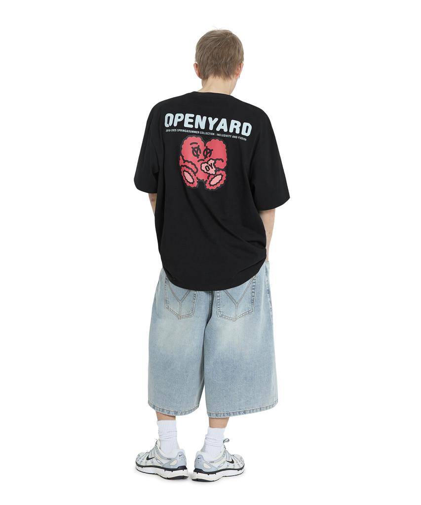 Opeunyadeu(Owai) Boucle Heart Tee - Black