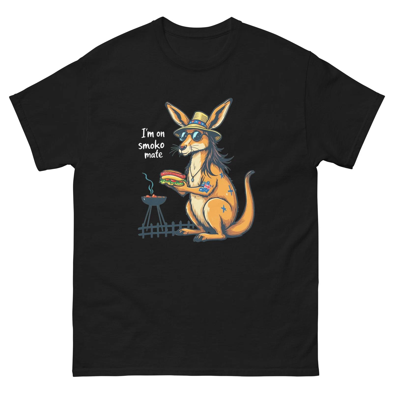 I m On Smoko Mate Kangaroo Fun T-Shirt M