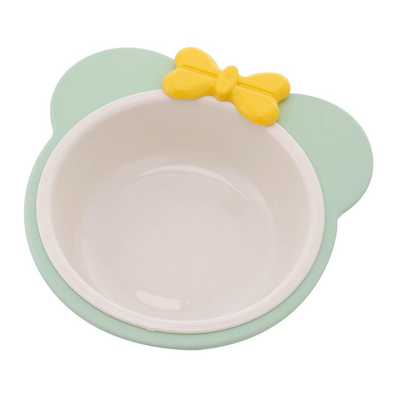High-Foot Cat Bowl: Non-Slip, Anti-Tip, Slanted Design for Pet Neck Protection.