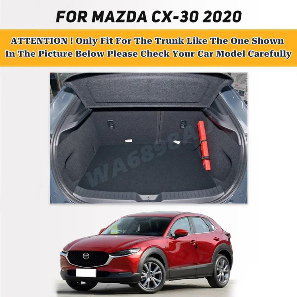 High Quality Leather Car Trunk Mat For Mazda CX-30 2020 Custom Car Accessories Auto Interior Decoration