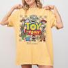 Pixar Toy Story Retro Group Graphic Tee Unisexs Oversized Vintage Tshirt Classic Cartoon Character Print Short Sleeve